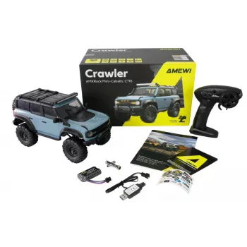 Amewi RC crawler Mini-Cabalo AMXRock 4WD 1:16 RTR — mastelis 1:16, 4WD, paruoštas naudoti