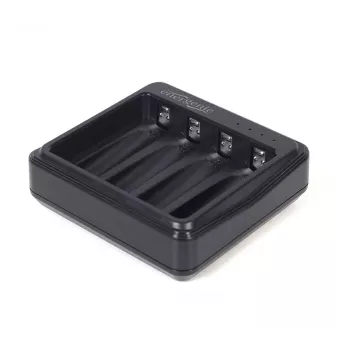 Baterijų įkroviklis Gembird BC-USB-03 USB suderinamas AA AAA juodas