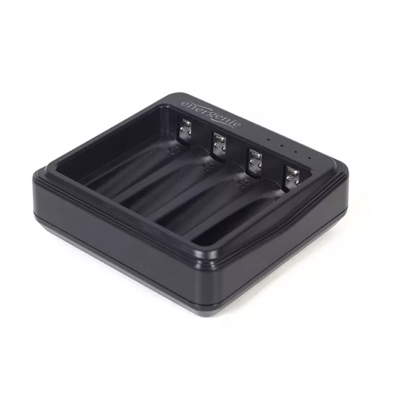 Baterijų įkroviklis Gembird BC-USB-03 USB suderinamas AA AAA juodas