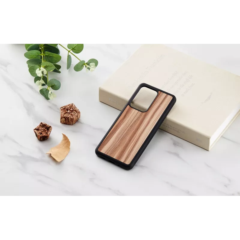 man and wood telefono dėklas Samsung Galaxy S20 Ultra — cappuccino Juoda