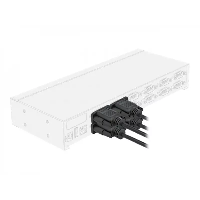 Nuoseklusis kabelis DeLOCK 86605 juodas 2 m RS-232 Sub-D9