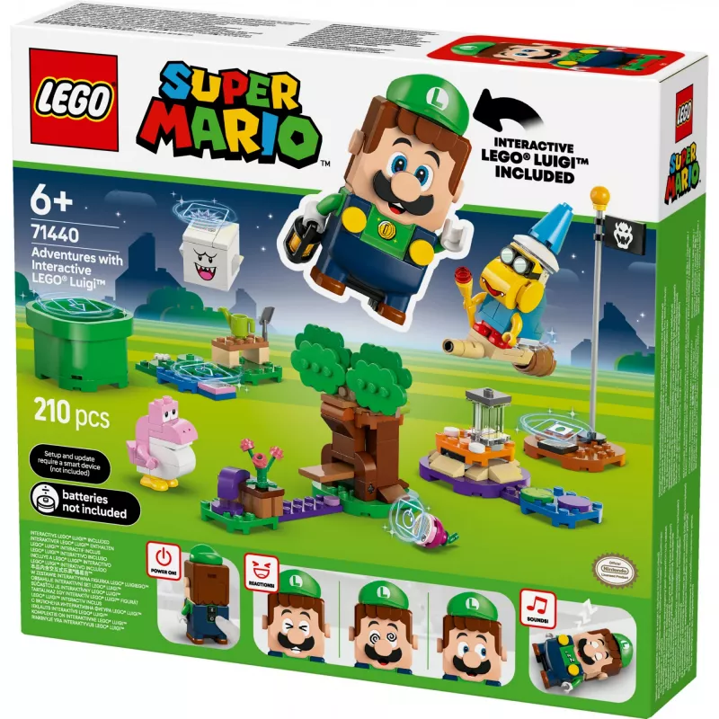 Konstruktorius LEGO 71440 Super Mario Interaktyvi LEGO Luigi figūrėlė, rinkinys