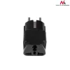 Maitinimo kištuko adapteris Maclean MCE155 NEMA 5-15P Type E FR, juodas