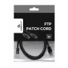 komutacinis kabelis CAT5E Ftp 2M/PP22-2M/BK Gembird