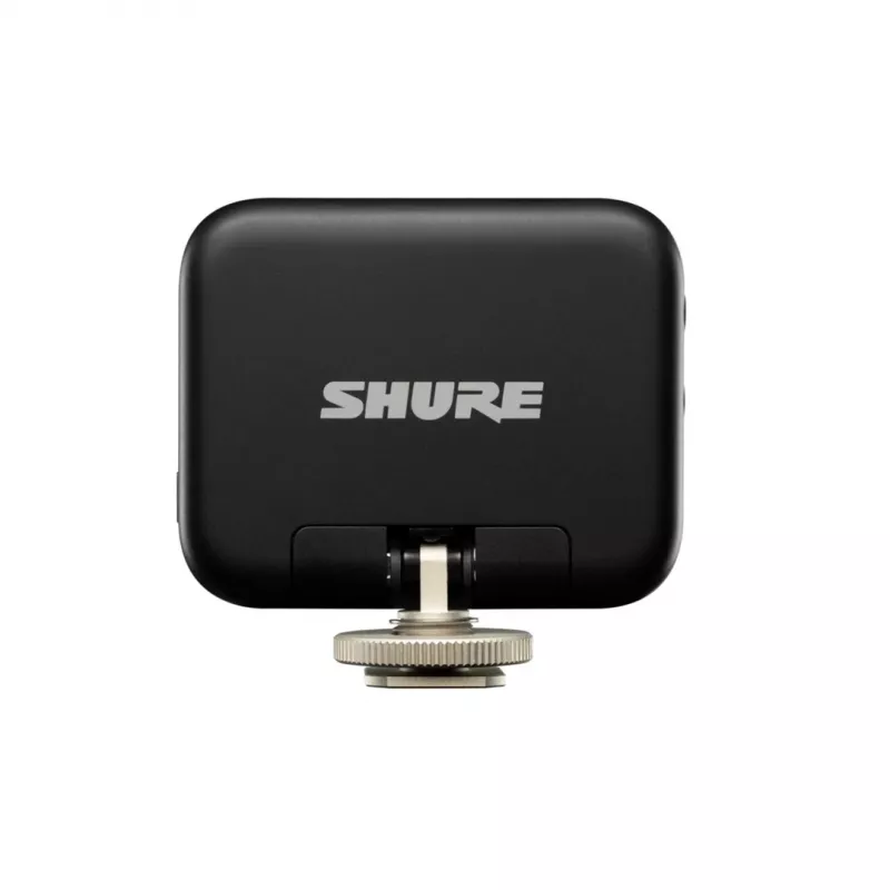 Belaidis prie kameros montuojamas imtuvas Shure MV-R-Z6 — 50–20000 Hz, 30 m atstumas, 12–15 V, 308×101×38 mm, 0,429 kg, juodas