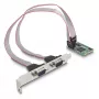 DeLOCK Mini PCIe kortelė pilno dydžio prie 2 x nuoseklioji RS-232 D-Sub 9 kontaktų