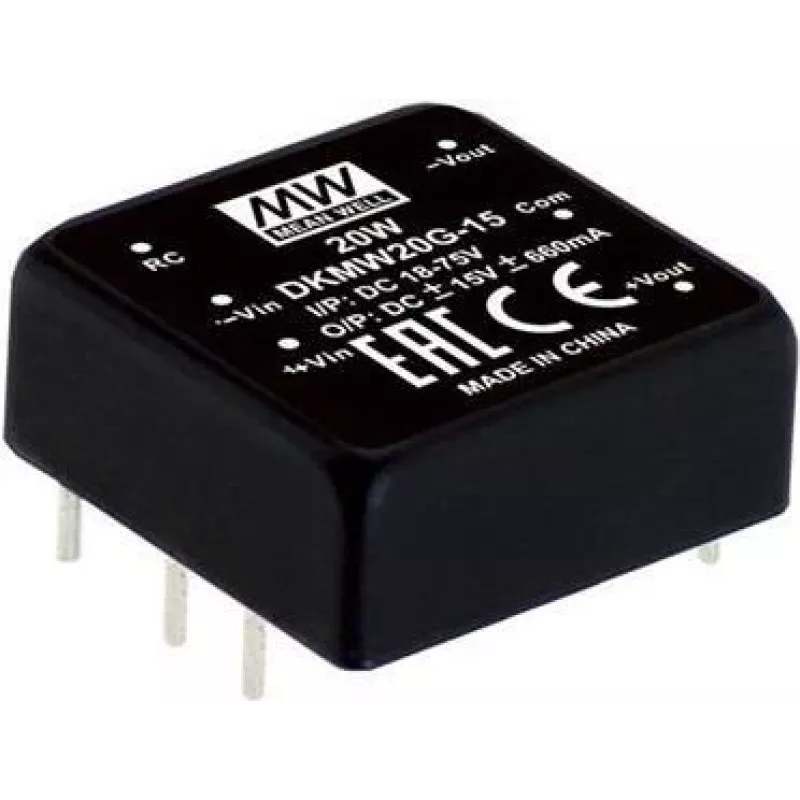 Maitinimo adapteris/keitiklis MEAN WELL DKMW20F-12, 20 W, 12 V, 0.83 A, RoHS