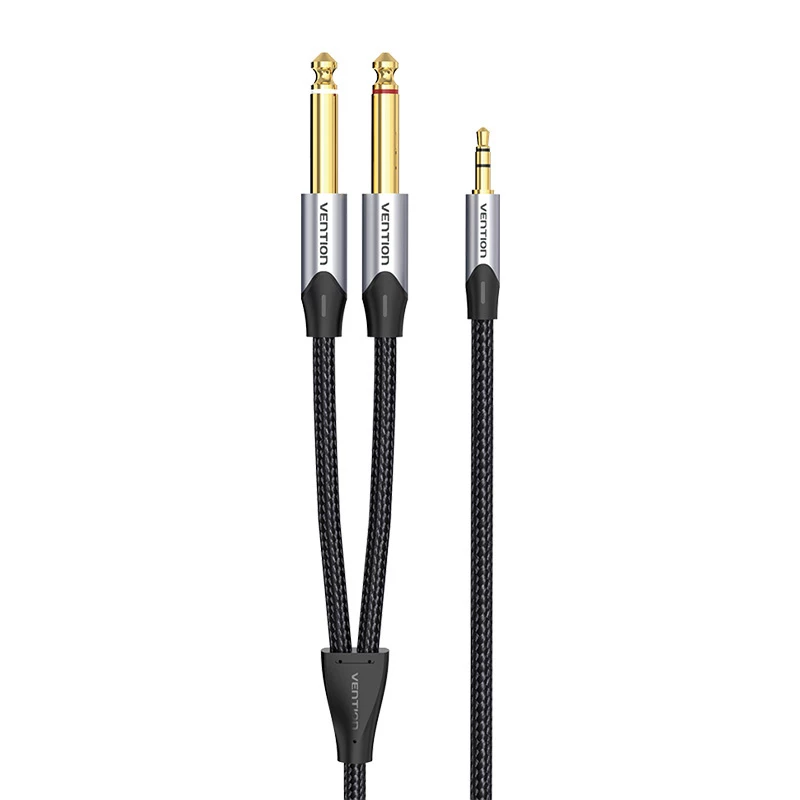 Garso kabelis Vention BARHK 3,5 mm kištukas į 2× 6,35 mm kištukus, 8 m