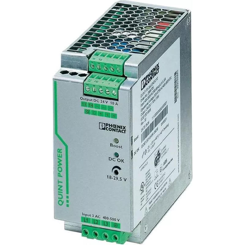 Phoenix QUINT-PS/3AC/24DC/10 maitinimo blokas 240 W pilkas (2866705)