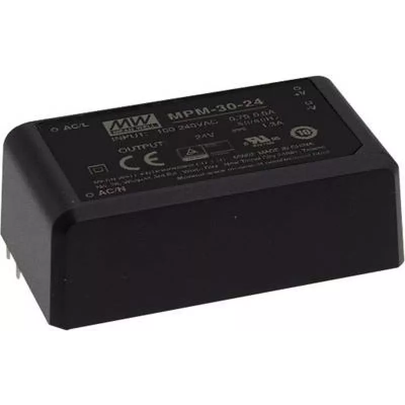 maitinimo adapteris Mean Well MPM-30-24, 30 W, 24 V išvestis, 80–264 V įvestis