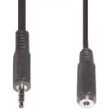 Garso kabelis 3,5 mm e+p B 125/5 5 m juodas
