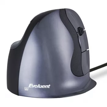 Evoluent Verticalpelė D Small - Pelė - Ergonomiška - Lazerinė - 6 mygtukai - Laidinė - USB