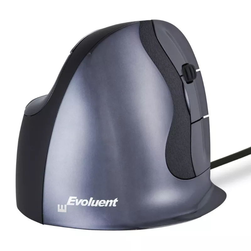 Evoluent Verticalpelė D Small - Pelė - Ergonomiška - Lazerinė - 6 mygtukai - Laidinė - USB