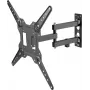 Vision VFM-WA4X4/3 - Tvirtinimo rinkinys (sieninis laikiklis) - Dviguba šarnyrinė svirtis - LCD ekranui - šaltai valcuotas plienas - Juoda - Ekrano dydis: 94-152,4 cm (37-60)