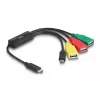 DeLOCK 4 prievadų USB 2.0 kabelinis šakotuvas USB Type-C į 3 x USB-A lizdus + 1 x USB-C kištukas