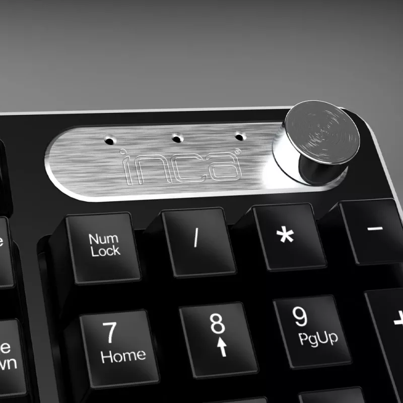 Inca IWS-549U Klaviatūra su pele Biuro RDA belaidė USB QWERTY turkų Juoda