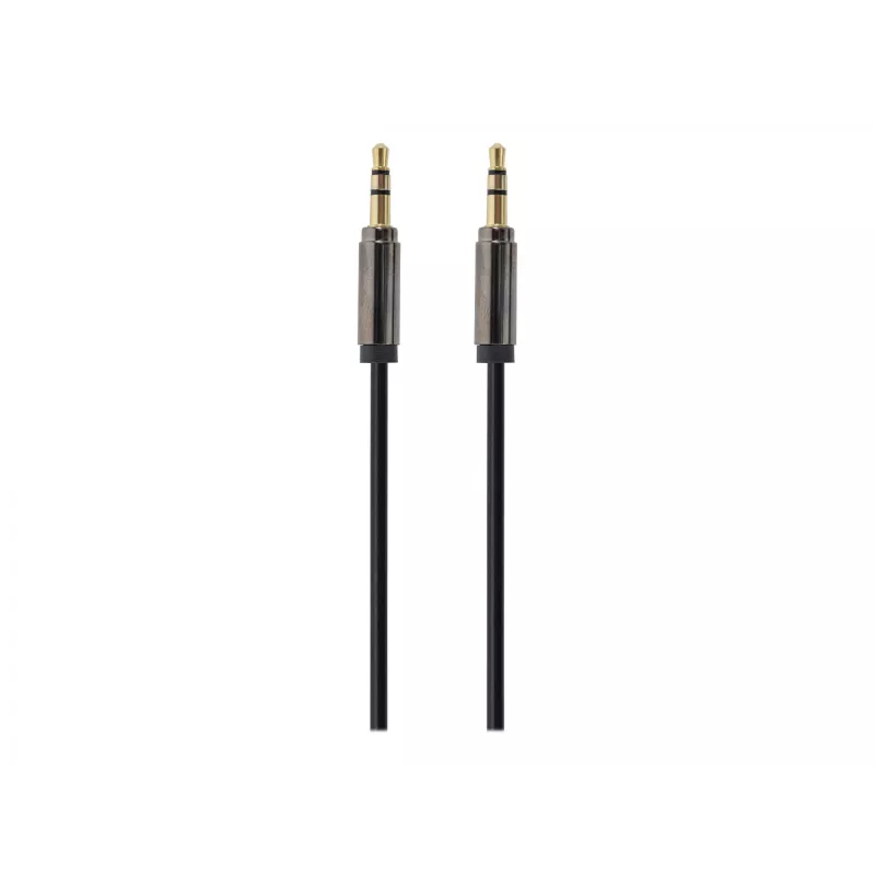 Gembird laidas CCAP-444-0.75M (Mini Jack M - Mini Jack M, 0,75 m, juodos spalvos) Garso laidas 3,5 mm juodas (CCAP-444-0.75M)