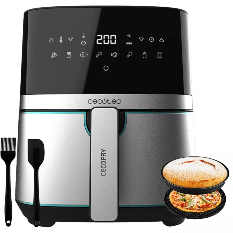 CECOTEC Cecofry Full Inox Pro 5500 Pro stalviršinė gruzdintuvė su priedais
