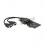 DeLOCK PCI Express x1 kortelė į 2 x nuoseklųjį RS-422/485