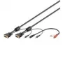 Wentronic SVGA garso kabelis - 3 m - VGA (D-Sub) - VGA (D-Sub) - Juoda - Audio 3,5 mm (93969)