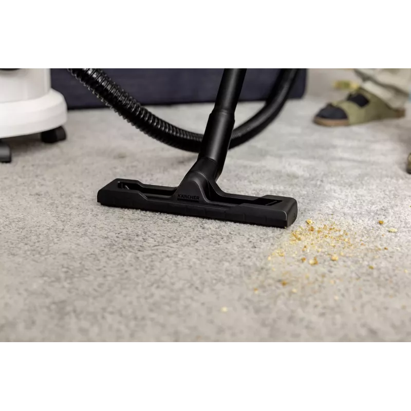 Dulkių siurblys | KARCHER | Įėjimo galia 1000 W | Dulkių talpa 4 L | Būgninis siurblys | Valymo tipas Sausas ir šlapias | Dulkių talpykla Be maišelio | Spalva Juoda/Pilka/Balta | 1.081-155.0