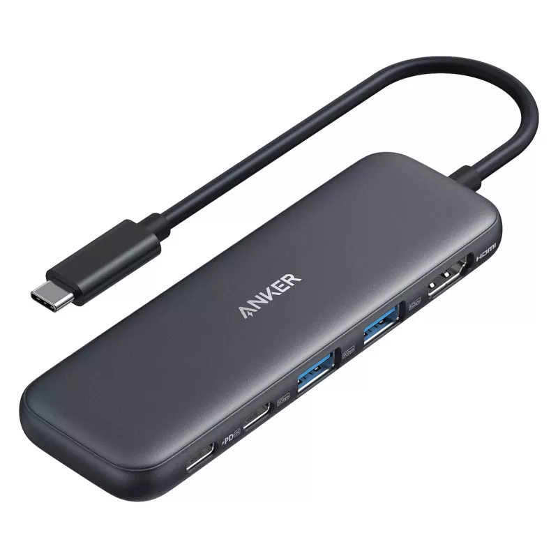 USB šakotuvas Anker 332 Pilka USB Type-C 5000 Mbit/s HDMI USB 3.2
