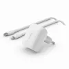 Įkroviklis vidinis Belkin WCA006vf1MWH-B5 greitas įkrovimas USB Type-C 1 m baltas