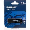 USB atmintukas PATRIOT 32 GB USB Type-A 3.2 Gen 1 juodas, 80 MB/s, kišeninis raktų pakabukas