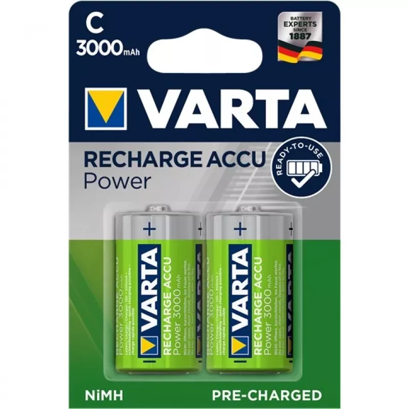 Varta Power Accu - Akumuliatorius 2 x C - NiMH - (įkraunamas)