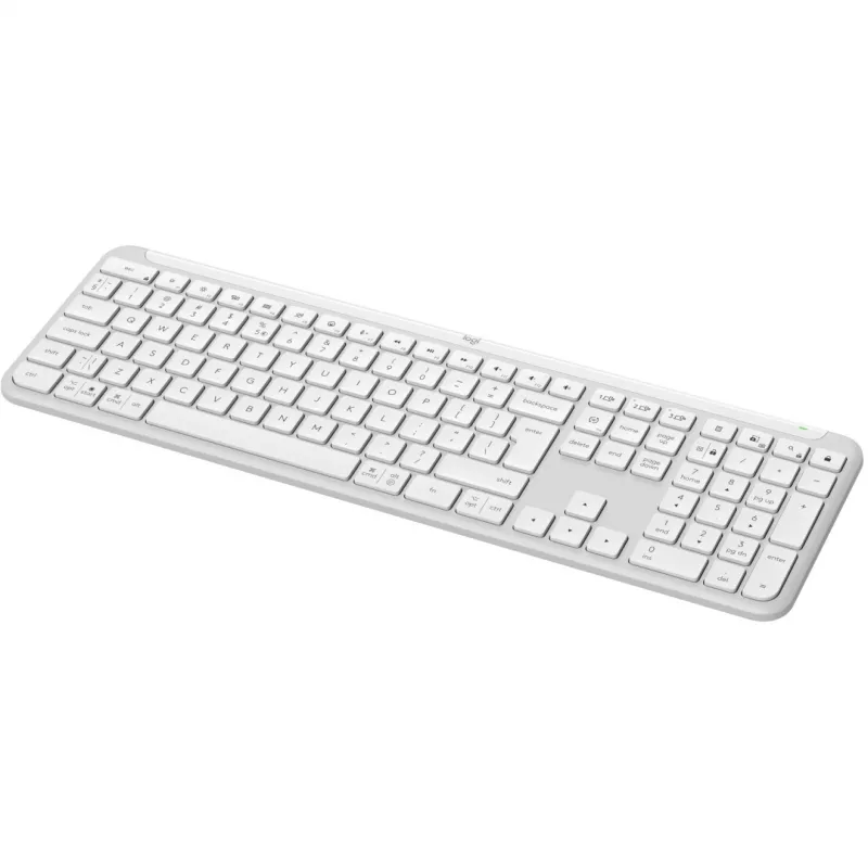 Logitech K950 Signature plonas klaviatūra biurui RF belaidė Bluetooth QWERTY US International balta