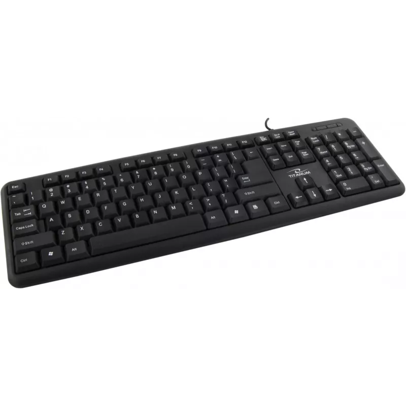 Titanum Tk102 Ps/2 klaviatūra Juoda US Qwerty