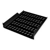 Rack shelf ROLINE 19-inch 2 U 550 T iki 25 kg juodas
