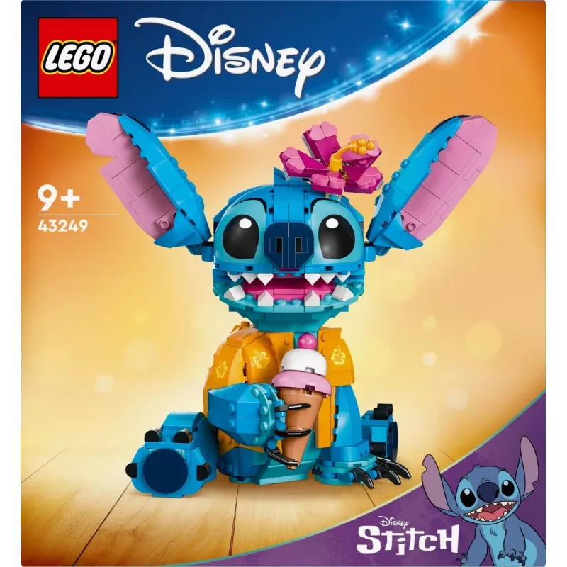 LEGO | Disney Stitch statomas vaikų žaidimų rinkinys su ledų kūgiu 43249