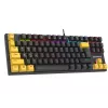 Tracer HORNET 87 klaviatūra Pelė įtraukta Žaidimų USB QWERTY anglų Juoda, Geltona
