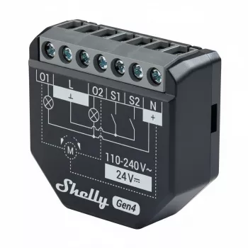 2 vnt. Shelly 2PM Gen4 Zigbee/Matter valdiklių rinkinys