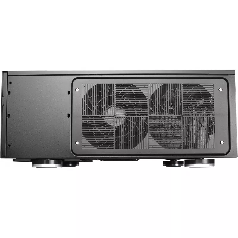 SilverStone Grandia GD08 - Desktop - SSI EEB - be maitinimo šaltinio - juodas - USB/Audio
