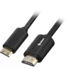 Adapter Cable HDMI Plug > mini HDMI Plug (juoda, 1 metras, HDMI 4K)