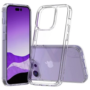 TELEFONO DĖKLAS SCREENOR BUMPER „iPhone 15 Pro“, skaidrus TPU, tinka 6,1 colio
