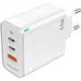 PEDEA Fast Charger„Triple“ 65W GaN USB-C PD USB-A Balta - Maitinimo šaltinis - USB Type C