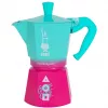 Moka puodas Bialetti 0005393 aliuminis mėlynas rožinis