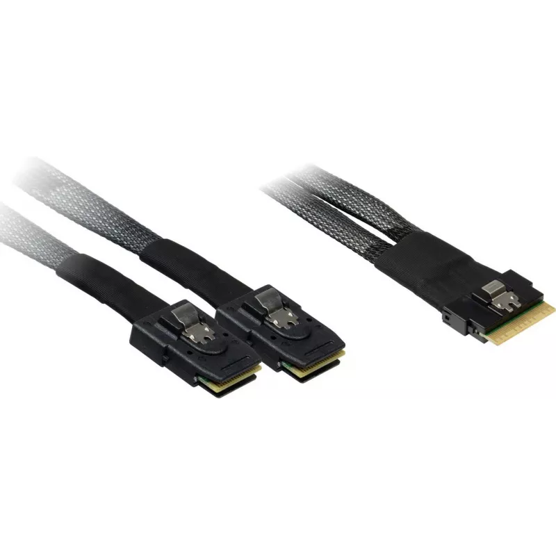 SAS kabelis Inter-Tech 88885641 juodas aukštos kokybės duomenų perdavimui