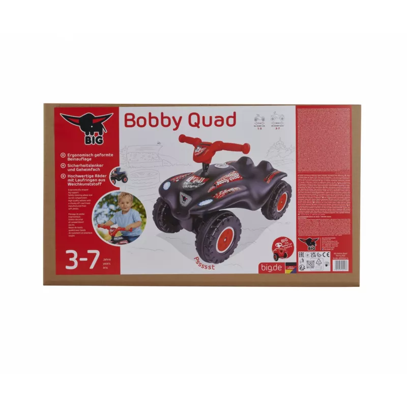 Vaikiška mašina BIG Quad Racing BIG Bobby 56413, raudona, keturi ratai, patvarus dizainas