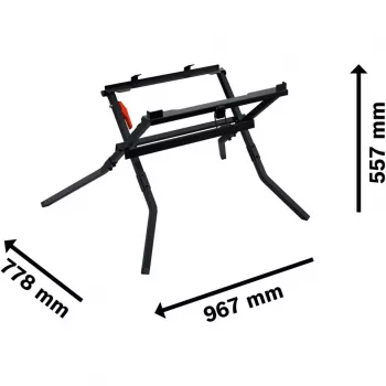 Transportavimo ir darbo stalas Bosch GTA 571 Professional staliniams pjūklams GTS 70-216 ir GTS 18V-70 (juodas)