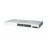 Valdomas L2 Gigabit Ethernet jungiklis Cisco CBS220-24T-4G — 24x 10/100/1000 RJ-45, 4x SFP, 1U, 56 Gbit/s