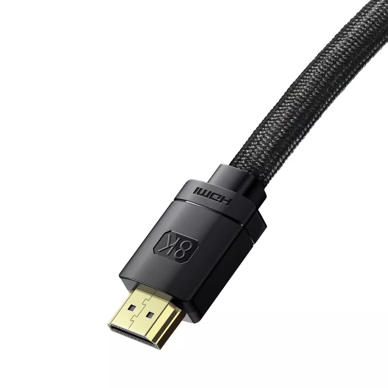 Baseus High Definition Series HDMI 2.1 laidas, 8K 60Hz, 3D, HDR, 48Gbps, 2m (juodas)