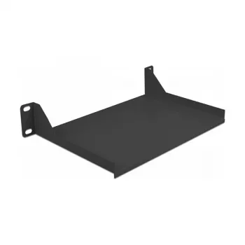 Stovo lentyna DeLOCK 10 colių 1U juodo plieno 25,4 cm