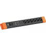 Bachmann CONNECTUS 6xCEE7/3 1xGVS 1x jungiklis 2,0m CEE7/7 Sw/Or (BM005915)