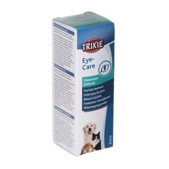 Akių plovimo skystis Trixie 50 ml katėms ir šunims — druskos tirpalas akims plauti, 50 ml