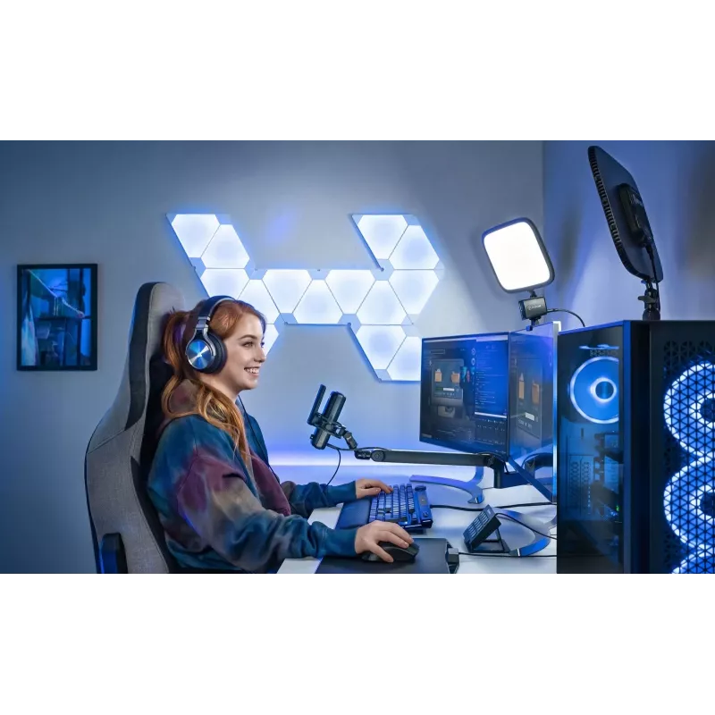 Mikrofono stovas Elgato Wave Mic Arm Low Profile — reguliuojamas žemo profilio stovas studijai ir transliacijoms