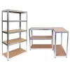 Sodo įrankių laikymo lentyna top e shop SHELF G9040 — Laisvai pastatomas stelažas, cinkuotas plienas ir MDF, 900×400×1800 mm, 875 kg talpa